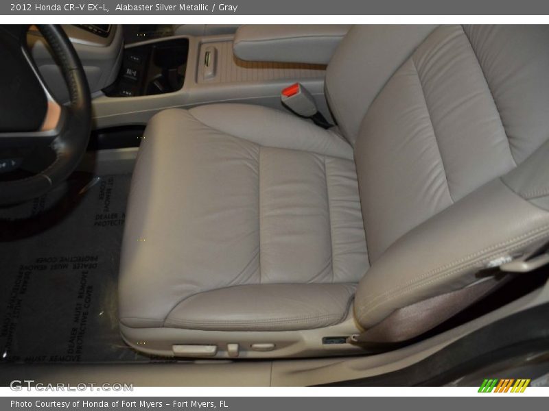 Alabaster Silver Metallic / Gray 2012 Honda CR-V EX-L