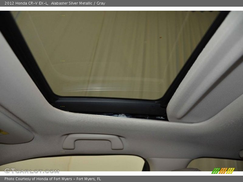 Alabaster Silver Metallic / Gray 2012 Honda CR-V EX-L