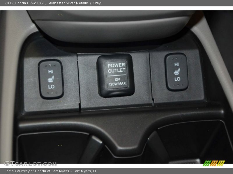 Alabaster Silver Metallic / Gray 2012 Honda CR-V EX-L