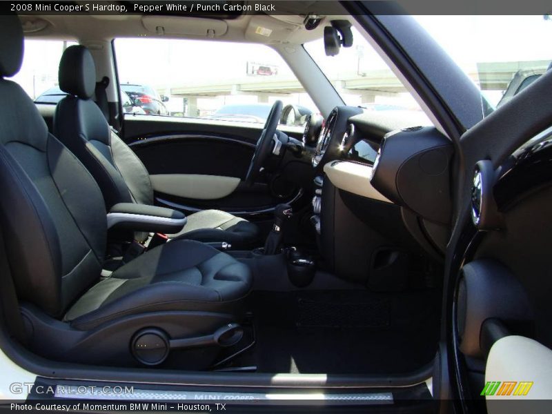 Pepper White / Punch Carbon Black 2008 Mini Cooper S Hardtop