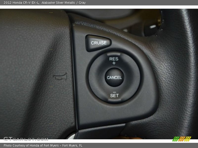 Alabaster Silver Metallic / Gray 2012 Honda CR-V EX-L