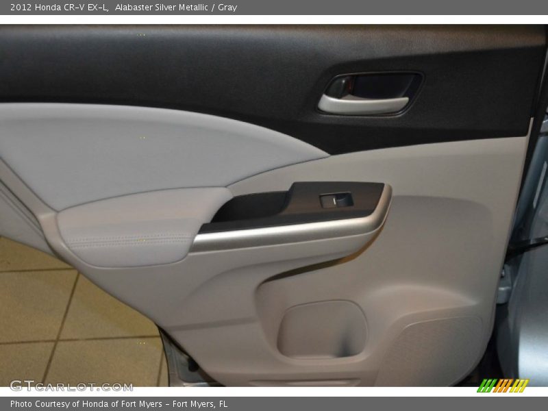 Alabaster Silver Metallic / Gray 2012 Honda CR-V EX-L