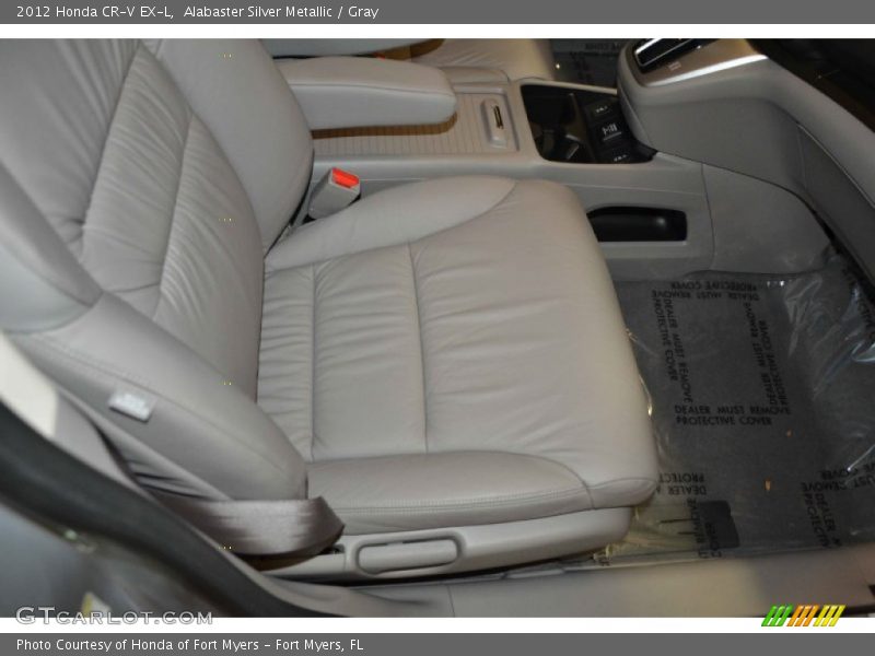 Alabaster Silver Metallic / Gray 2012 Honda CR-V EX-L