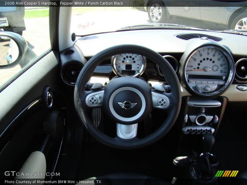 Pepper White / Punch Carbon Black 2008 Mini Cooper S Hardtop