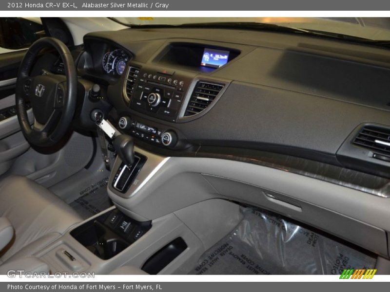 Alabaster Silver Metallic / Gray 2012 Honda CR-V EX-L