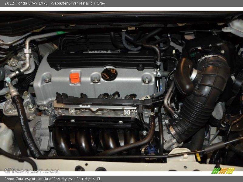 Alabaster Silver Metallic / Gray 2012 Honda CR-V EX-L