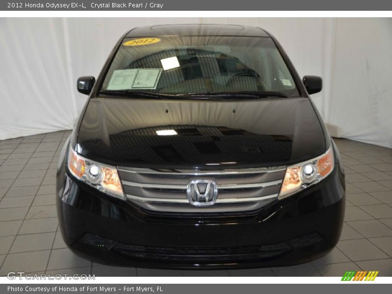 Crystal Black Pearl / Gray 2012 Honda Odyssey EX-L