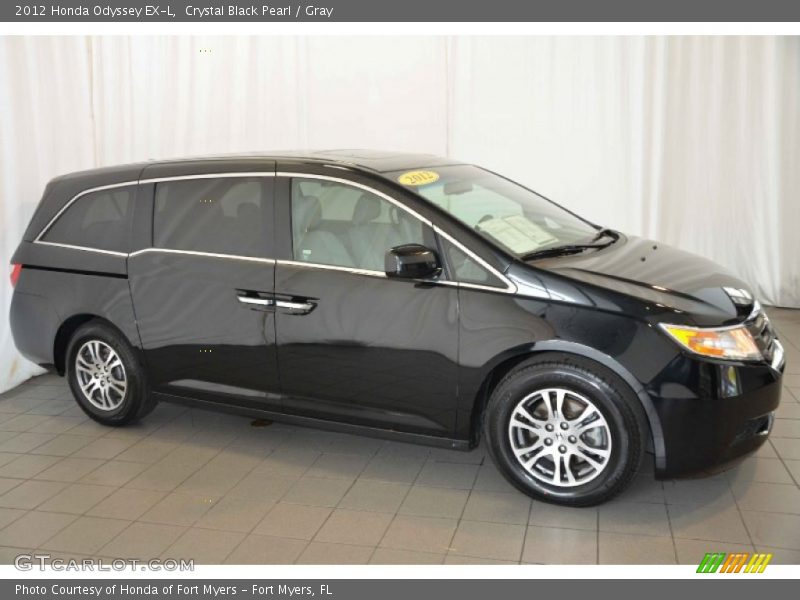 Crystal Black Pearl / Gray 2012 Honda Odyssey EX-L