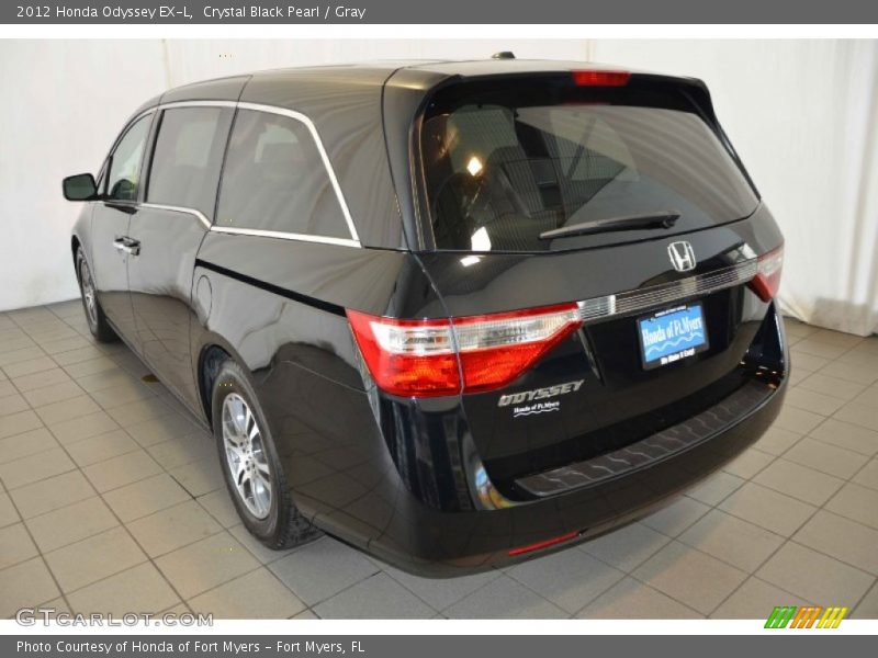 Crystal Black Pearl / Gray 2012 Honda Odyssey EX-L