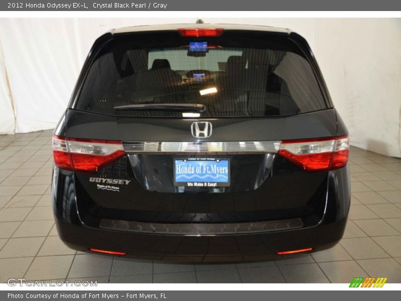 Crystal Black Pearl / Gray 2012 Honda Odyssey EX-L