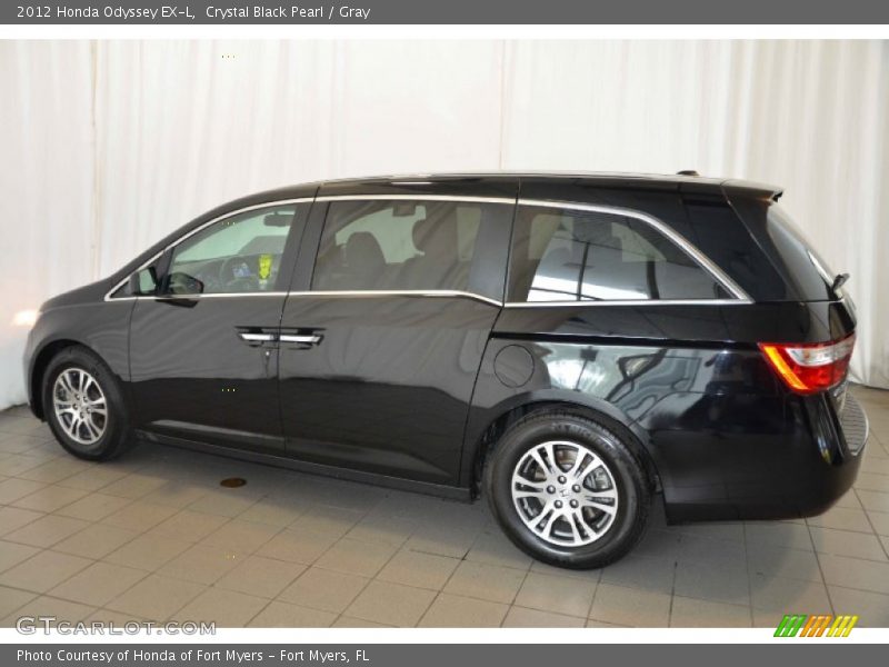 Crystal Black Pearl / Gray 2012 Honda Odyssey EX-L