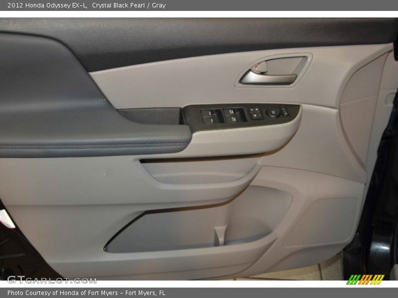 Crystal Black Pearl / Gray 2012 Honda Odyssey EX-L