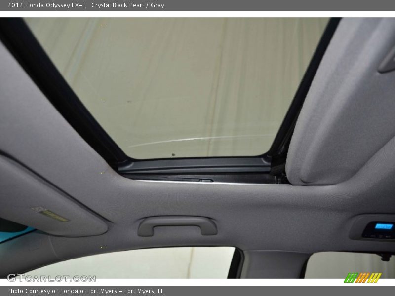 Crystal Black Pearl / Gray 2012 Honda Odyssey EX-L
