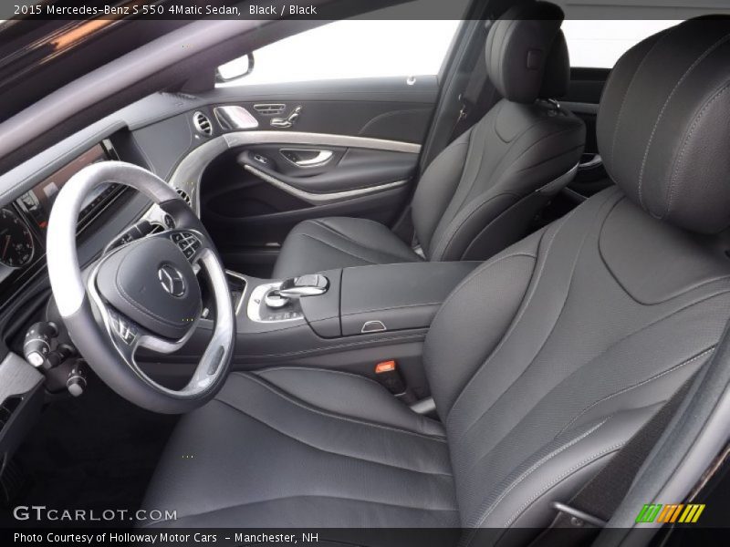 Front Seat of 2015 S 550 4Matic Sedan