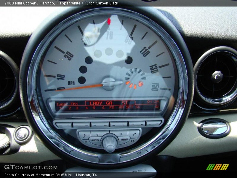 Pepper White / Punch Carbon Black 2008 Mini Cooper S Hardtop