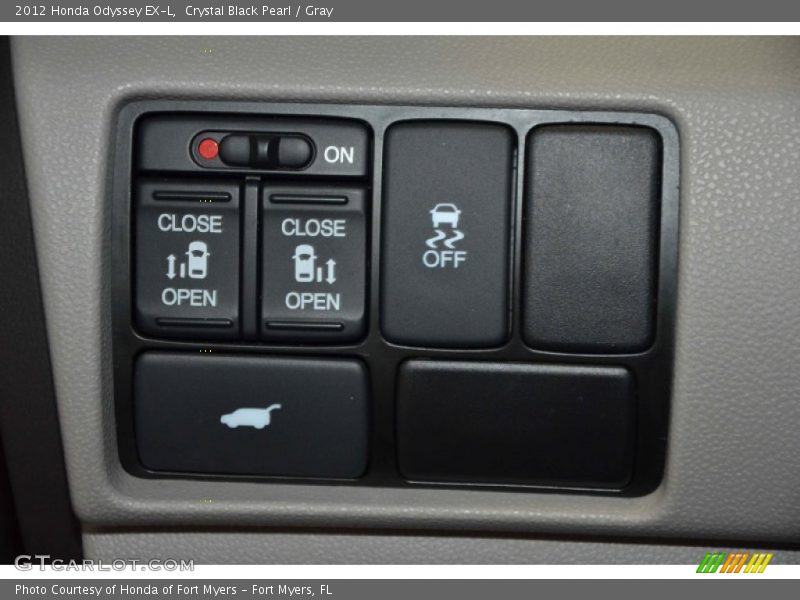 Crystal Black Pearl / Gray 2012 Honda Odyssey EX-L