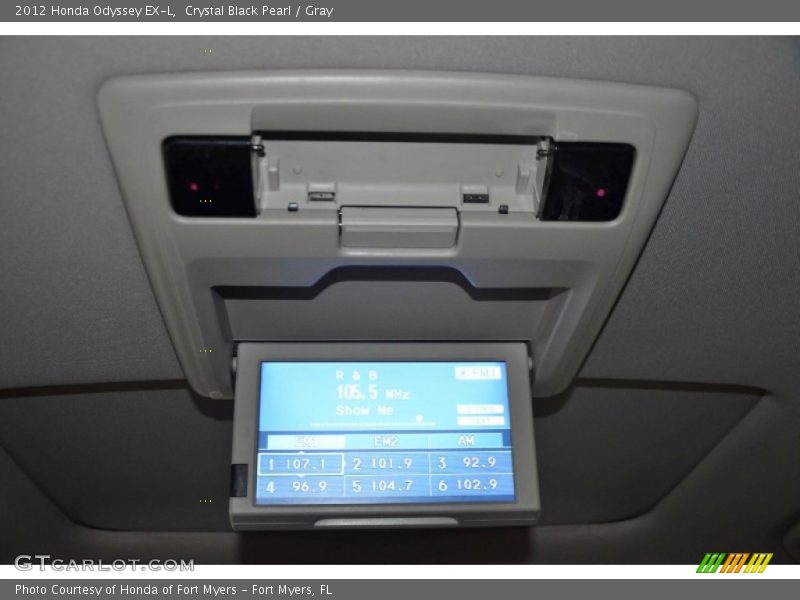 Crystal Black Pearl / Gray 2012 Honda Odyssey EX-L