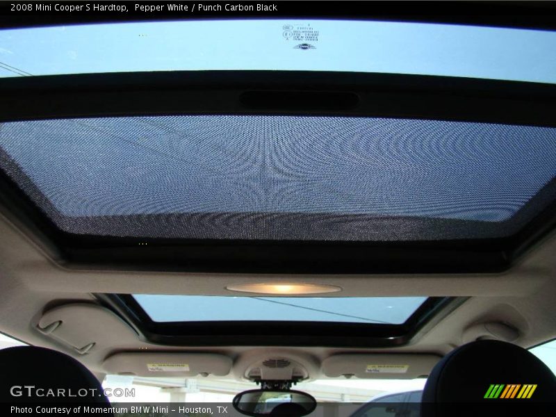 Pepper White / Punch Carbon Black 2008 Mini Cooper S Hardtop