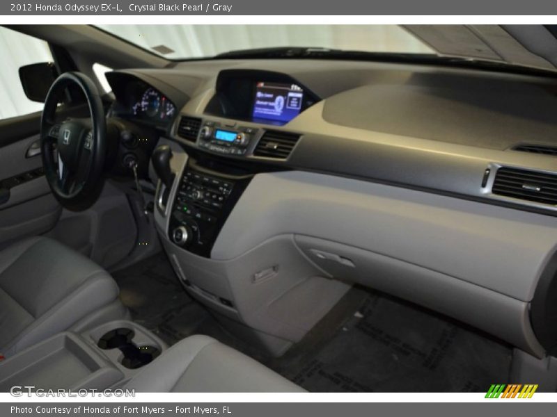 Crystal Black Pearl / Gray 2012 Honda Odyssey EX-L