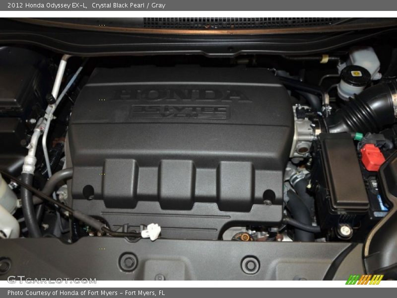 Crystal Black Pearl / Gray 2012 Honda Odyssey EX-L
