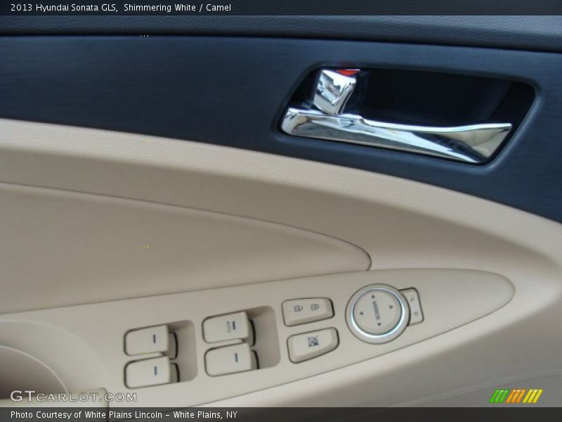 Shimmering White / Camel 2013 Hyundai Sonata GLS