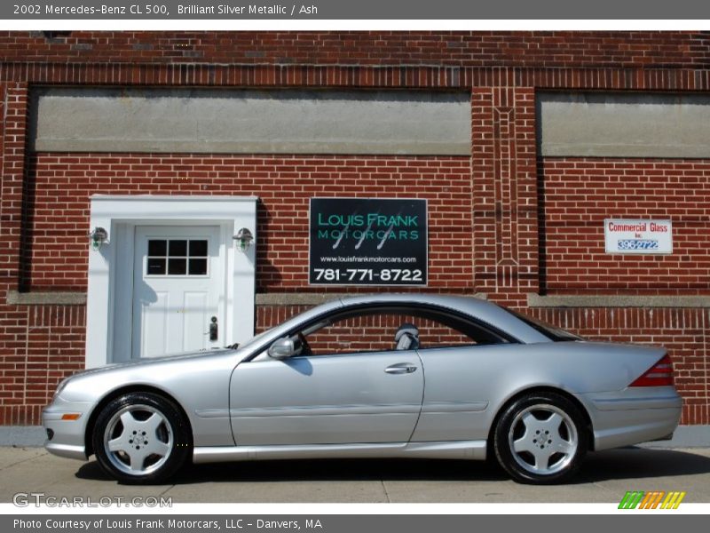 Brilliant Silver Metallic / Ash 2002 Mercedes-Benz CL 500