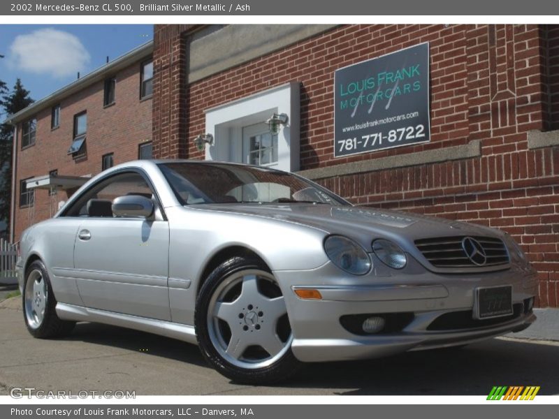 Brilliant Silver Metallic / Ash 2002 Mercedes-Benz CL 500