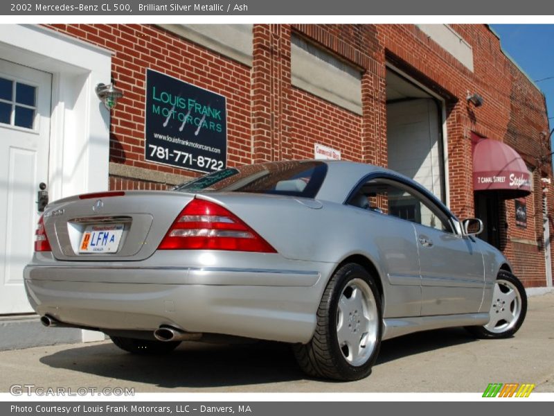 Brilliant Silver Metallic / Ash 2002 Mercedes-Benz CL 500