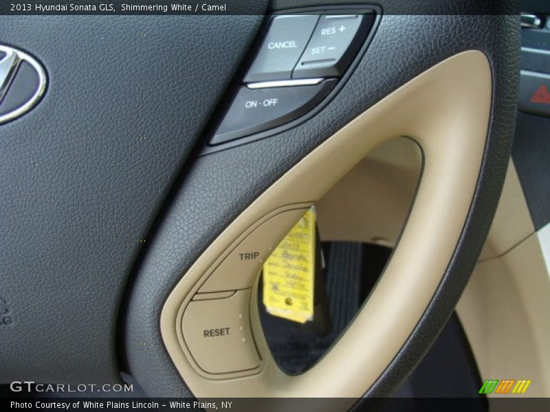 Shimmering White / Camel 2013 Hyundai Sonata GLS
