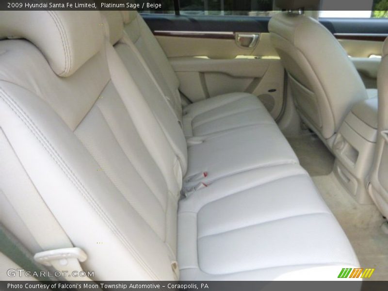 Platinum Sage / Beige 2009 Hyundai Santa Fe Limited