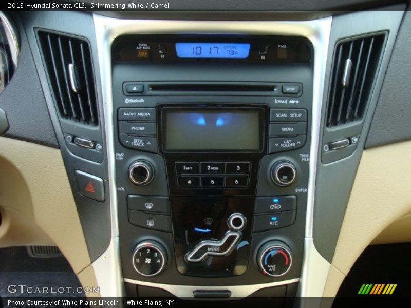 Shimmering White / Camel 2013 Hyundai Sonata GLS