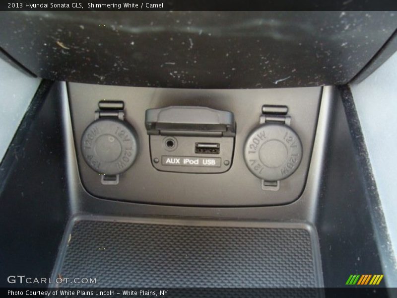 Shimmering White / Camel 2013 Hyundai Sonata GLS