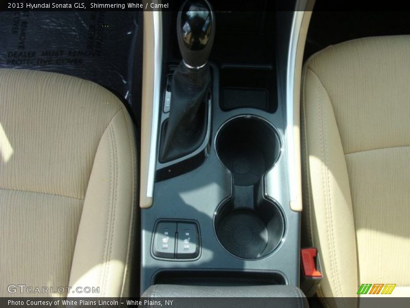 Shimmering White / Camel 2013 Hyundai Sonata GLS