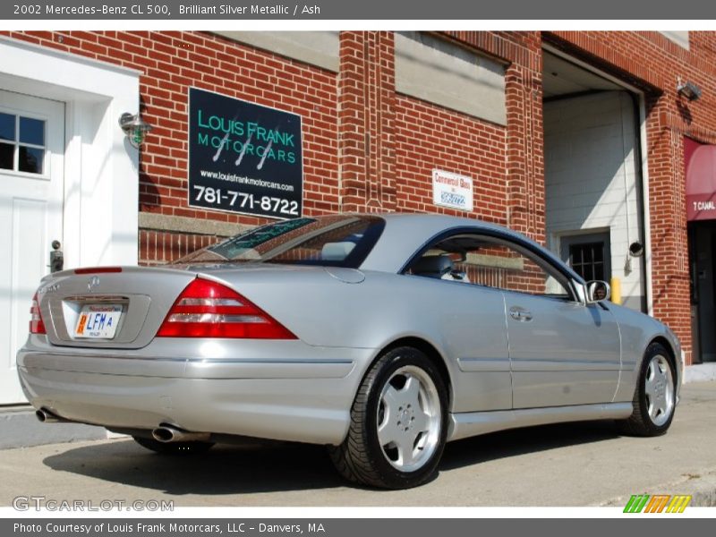 Brilliant Silver Metallic / Ash 2002 Mercedes-Benz CL 500