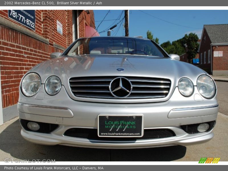 Brilliant Silver Metallic / Ash 2002 Mercedes-Benz CL 500