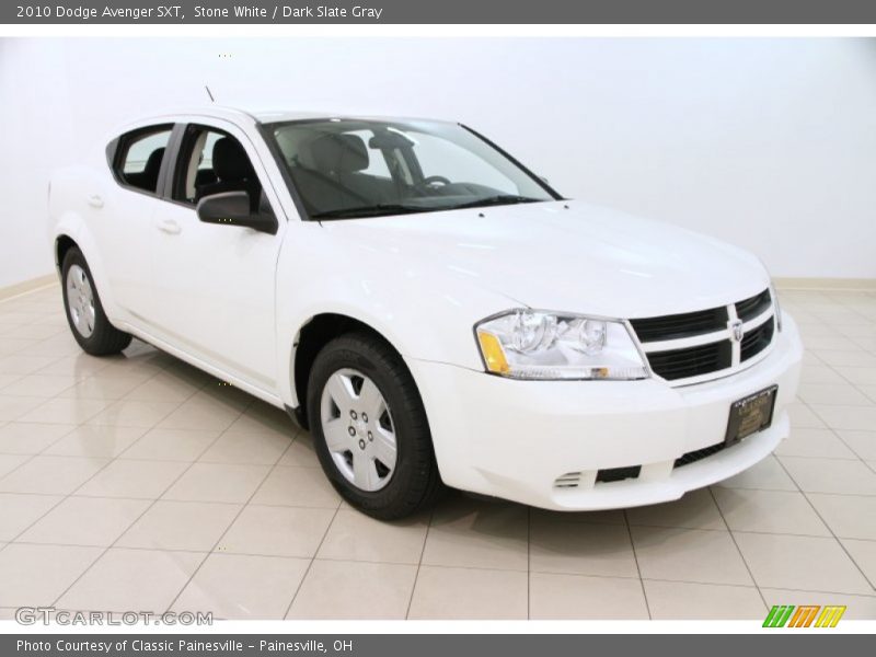 Stone White / Dark Slate Gray 2010 Dodge Avenger SXT