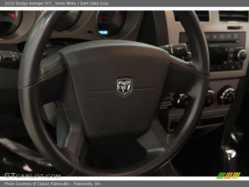 Stone White / Dark Slate Gray 2010 Dodge Avenger SXT