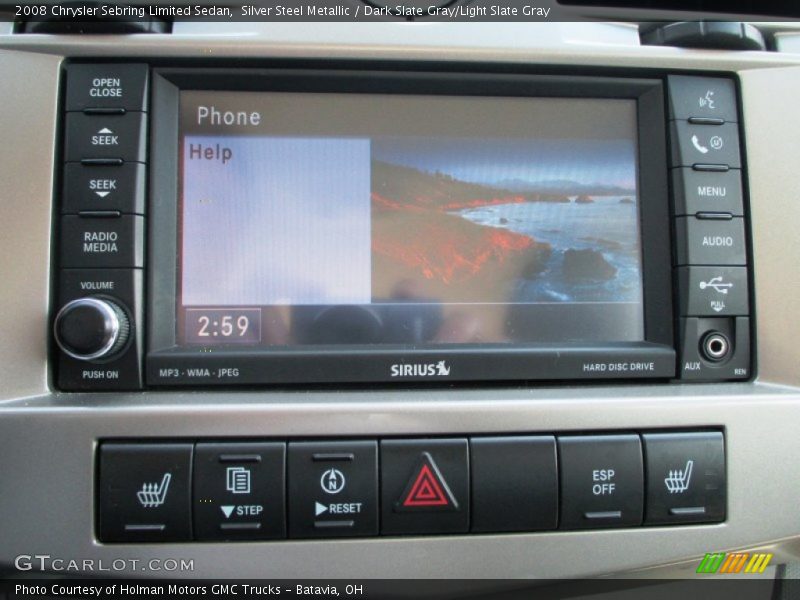 Silver Steel Metallic / Dark Slate Gray/Light Slate Gray 2008 Chrysler Sebring Limited Sedan