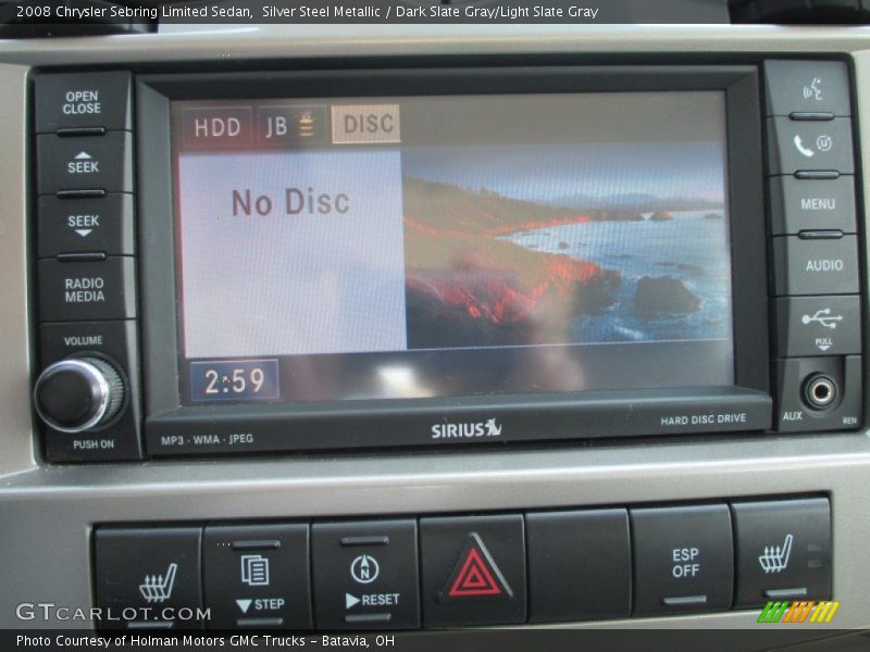 Silver Steel Metallic / Dark Slate Gray/Light Slate Gray 2008 Chrysler Sebring Limited Sedan