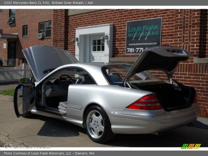 Brilliant Silver Metallic / Ash 2002 Mercedes-Benz CL 500