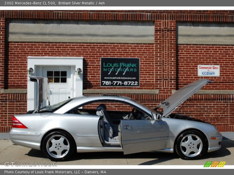 Brilliant Silver Metallic / Ash 2002 Mercedes-Benz CL 500