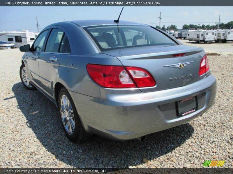Silver Steel Metallic / Dark Slate Gray/Light Slate Gray 2008 Chrysler Sebring Limited Sedan
