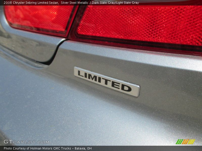 Silver Steel Metallic / Dark Slate Gray/Light Slate Gray 2008 Chrysler Sebring Limited Sedan
