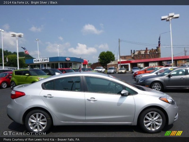 Bright Silver / Black 2014 Kia Forte LX