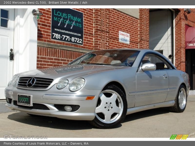 Brilliant Silver Metallic / Ash 2002 Mercedes-Benz CL 500