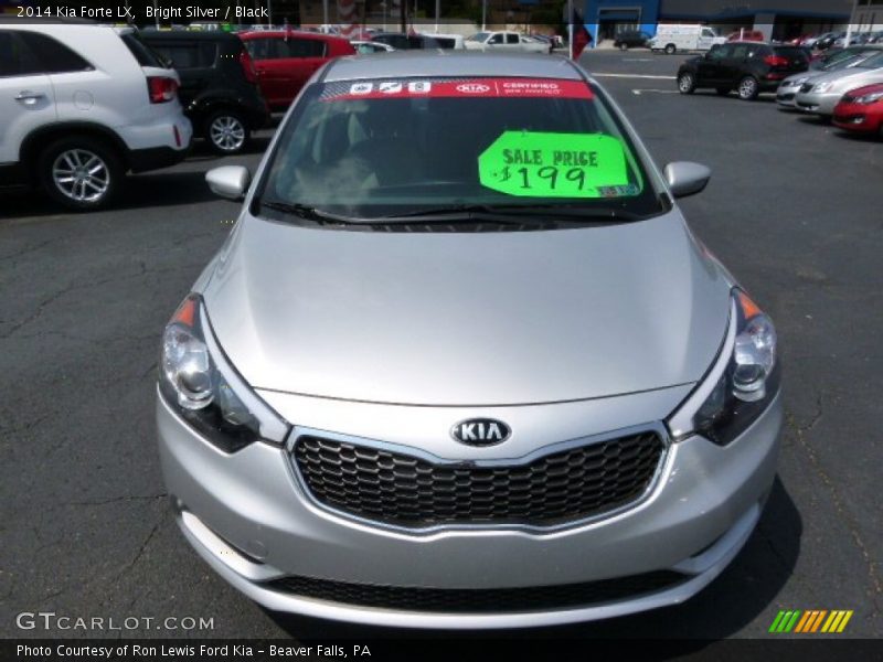 Bright Silver / Black 2014 Kia Forte LX