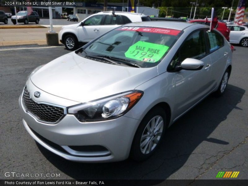 Bright Silver / Black 2014 Kia Forte LX