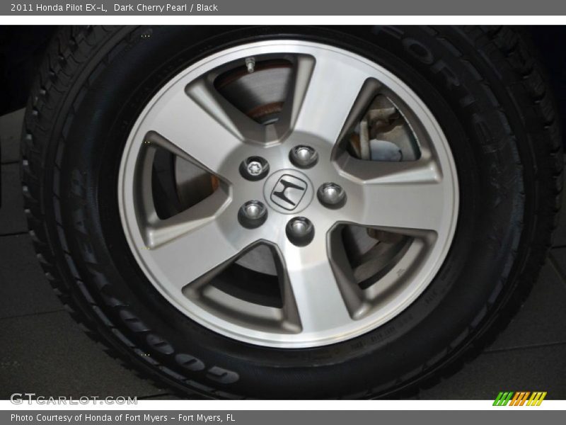 Dark Cherry Pearl / Black 2011 Honda Pilot EX-L