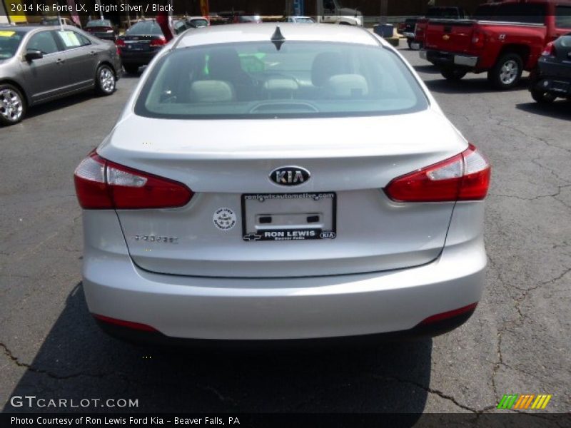 Bright Silver / Black 2014 Kia Forte LX