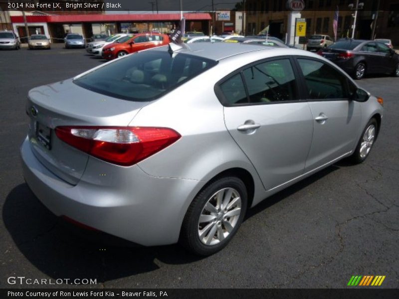 Bright Silver / Black 2014 Kia Forte LX